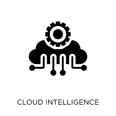 Cloud Intelligence icon. Cloud Intelligence symbol design from Future technology collection.のイラスト素材