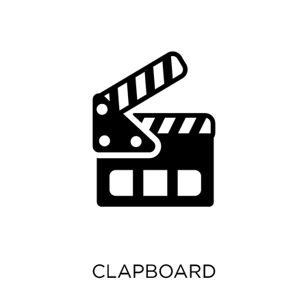 Clapboard icon. Clapboard symbol design from Entertainment collection.のイラスト素材