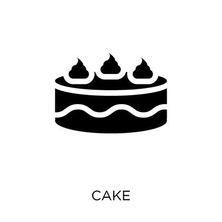 Cake icon. Cake symbol design from Birthday and Party collection. Simple element vector illustration...