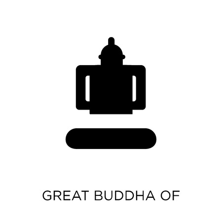 Great buddha of thailand icon. Great buddha of thailand symbol design from Travel collection. Simple element vector illustration on white background.のイラスト素材