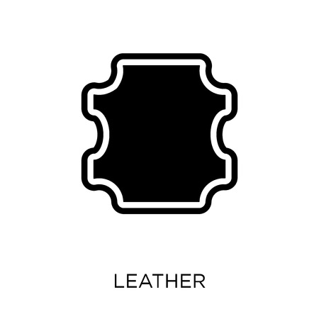 Leather icon. Leather symbol design from Sew collection. Simple element vector illustration on white background.のイラスト素材