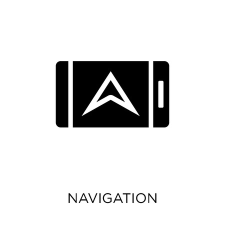Navigation icon. Navigation symbol design from User interface collection. Simple element vector illustration on white background.のイラスト素材