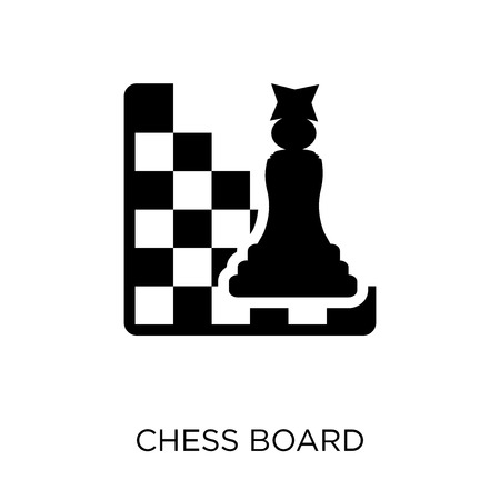 Chess board icon. Chess board symbol design from Strategy collection. Simple element vector illustration on white background.のイラスト素材
