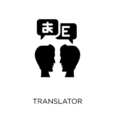 Translator icon. Translator symbol design from Online learning collection.のイラスト素材