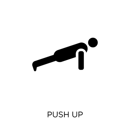 Push up icon. Push up symbol design from Gym and fitness collection. Simple element vector illustration on white background.