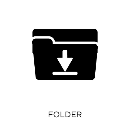 Folder icon. Folder symbol design from Web navigation collection. Simple element vector illustration on white background.のイラスト素材