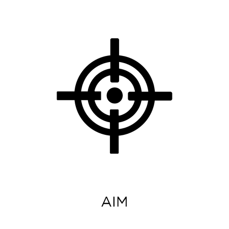 Aim icon. Aim symbol design from Success collection. Simple element vector illustration on white background.のイラスト素材
