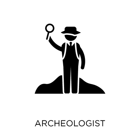 Archeologist icon. Archeologist symbol design from Professions collection. Simple element vector illustration on white background.のイラスト素材