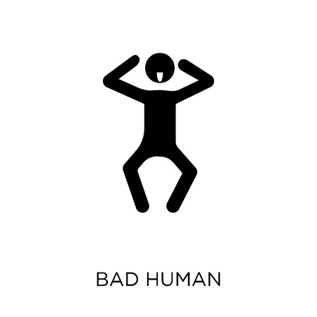 bad human icon. bad human symbol design from Feelings collection. Simple element vector illustration on white background.のイラスト素材