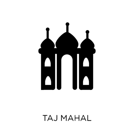 Taj mahal icon. Taj mahal symbol design from India collection. Simple element vector illustration on white background.のイラスト素材