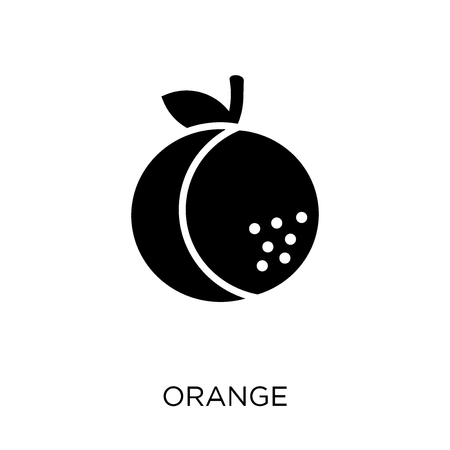 Orange icon. Orange symbol design from Fruit and vegetables collection. Simple element vector illustration on white background.のイラスト素材