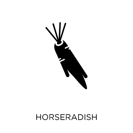 Horseradish icon. Horseradish symbol design from Fruit and vegetables collection. Simple element vector illustration on white background.のイラスト素材