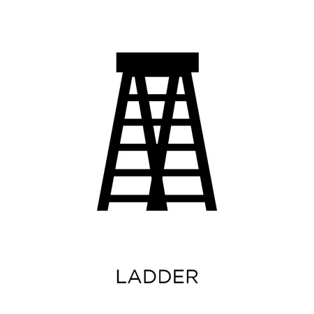 Ladder icon. Ladder symbol design from Construction collection. Simple element vector illustration on white background.のイラスト素材