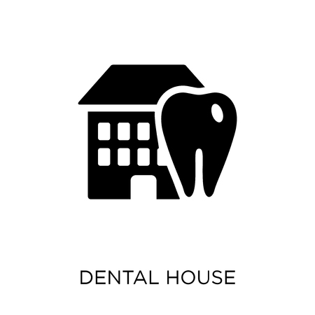 Dental House icon. Dental House symbol design from Dentist collection. Simple element vector illustration on white background.のイラスト素材