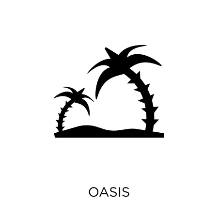 Oasis icon. Oasis symbol design from Desert collection. Simple element vector illustration on white background.のイラスト素材