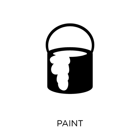 Paint icon and symbol design. Simple element vector illustration on white background.のイラスト素材