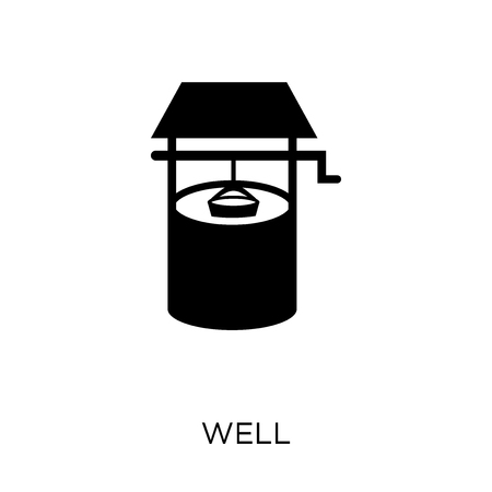 Well icon. Well symbol design from Desert collection. Simple element vector illustration on white background.のイラスト素材