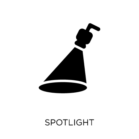 Spotlight icon. Spotlight symbol design from Cinema collection. Simple element vector illustration on white background.のイラスト素材
