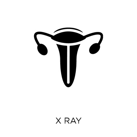 X ray icon. X ray symbol design from Health and medical collection. Simple element vector illustration on white background.のイラスト素材