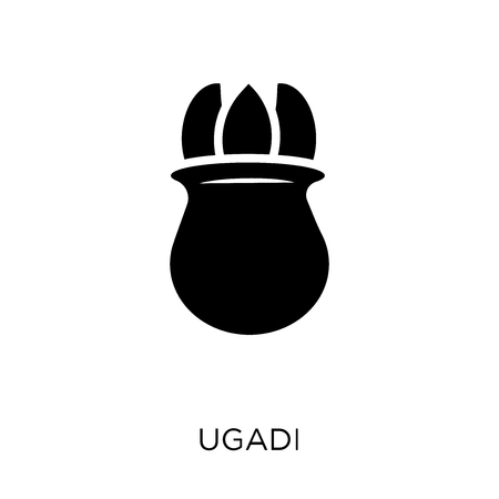 ugadi icon. ugadi symbol design from India collection. Simple element vector illustration on white background.のイラスト素材