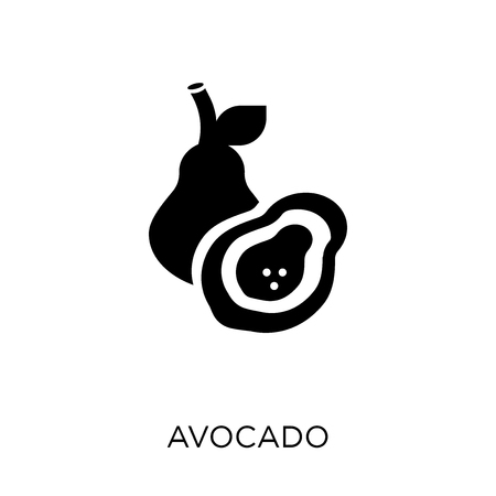 Avocado icon. Avocado symbol design from Fruit and vegetables collection. Simple element vector illustration on white background.のイラスト素材
