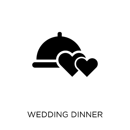 wedding Dinner icon. wedding Dinner symbol design from Wedding and love collection. Simple element vector illustration on white background.のイラスト素材