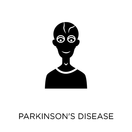 Parkinson's disease icon. Parkinson's disease symbol design from Diseases collection. Simple element vector illustration on white background.のイラスト素材