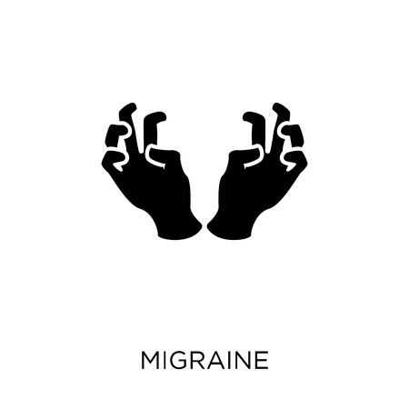 Migraine icon. Migraine symbol design from Diseases collection. Simple element vector illustration on white background.のイラスト素材