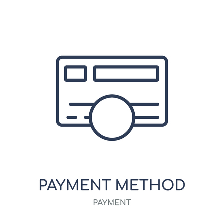 Payment method icon. Payment method linear symbol design from Payment collection. Simple outline element vector illustration on white background.