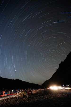 The orbit on Himalayan,Tibet ,Chinaの写真素材