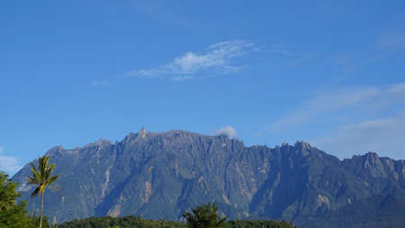 View of Mountain Kinabalu located in Sabah, Malaysia.の写真素材