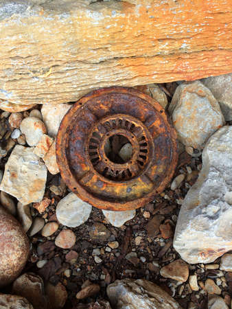 Rusty Flywheelの写真素材