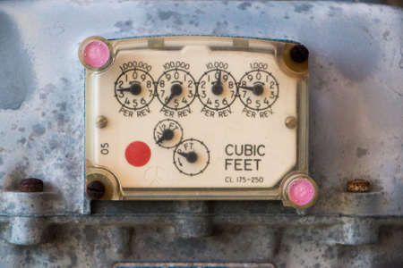 Gas Meter Up Closeの写真素材