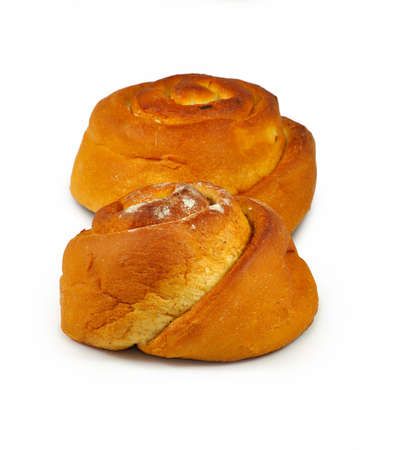 Isolated image of a buns on a white backgroundの写真素材