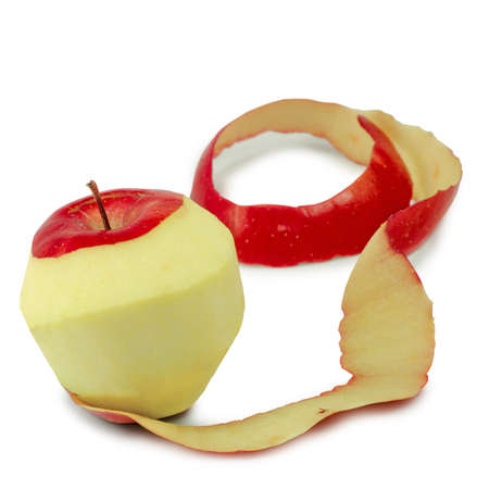 Isolated image of apple on white backgroundの写真素材
