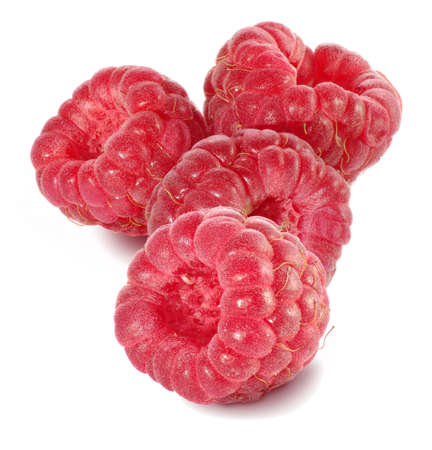 Isolated image of a ripe raspberry closeupの写真素材