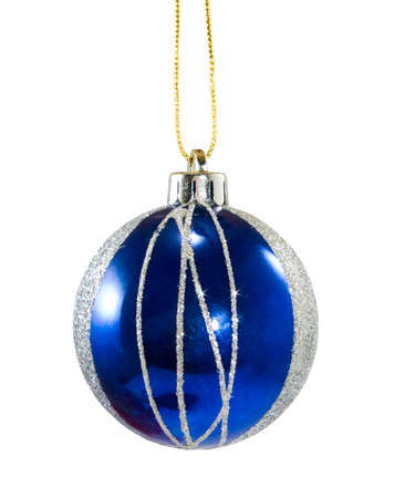 image of blue Christmas ballの写真素材