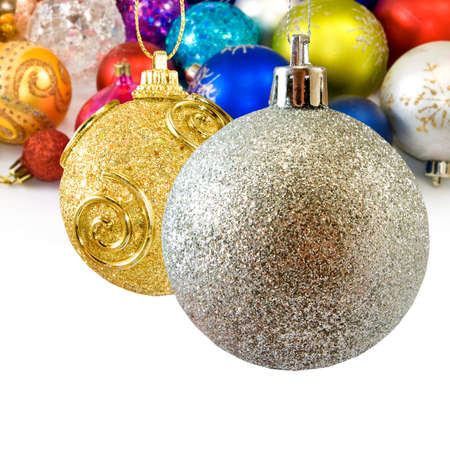 Isolated image of Christmas decorationsの写真素材