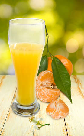 image of juice and tangerine closeupの写真素材