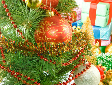 image of different Christmas dekorations closeupの写真素材
