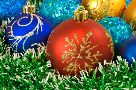 Image of Christmas decorations closeupの写真素材