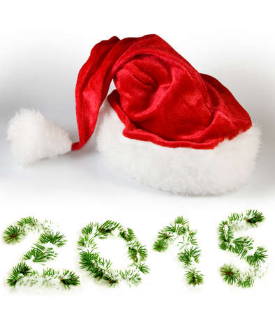 Santa Claus red hat on a white background