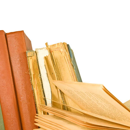 Image of several books standing on a bookshelfの写真素材