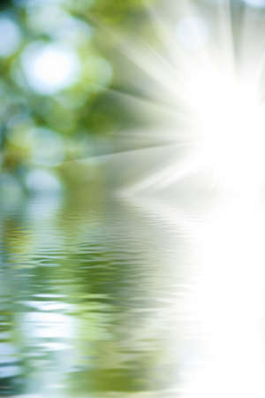 image of water on a green backgroundの写真素材
