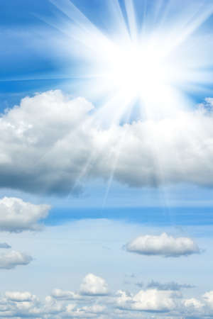 image of the sun and skyの写真素材