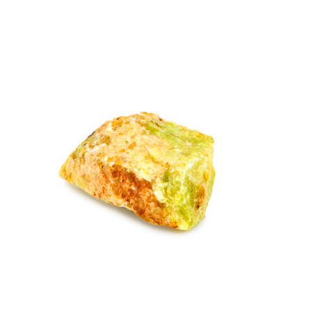 Isolated image of opal stone on a white background closeupの写真素材