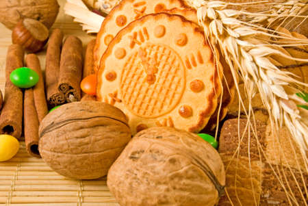 image of delicious cookies closeupの写真素材