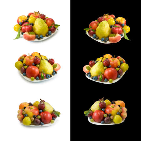 image of different fruits closeupの写真素材