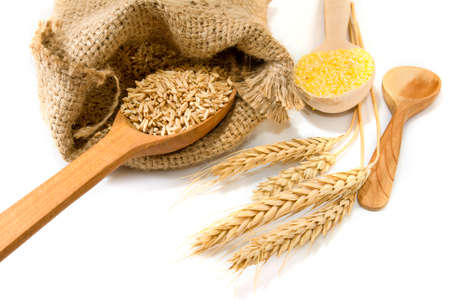 image of wheat and spikelets closeupの写真素材