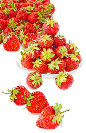 Isolated image of strawberries closeupの写真素材